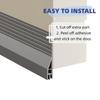 1PC 1m/39.37inch Door Bottom Seal Strip Flexible Windproof Insect-proof Noise Reduction Home Draft Stopper Tear-resistant Seal B