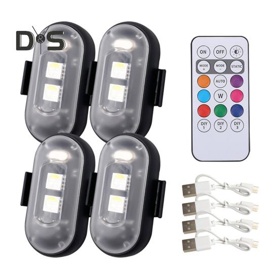 

Светодиодный стробоскоп с дистанционным управлением, перезаряжаемый цветной рабочий фонарь, 7 цветов + белый, долговечная батарея, несколько режимов освещения, светодиод с защитой от столкновений 4pcs