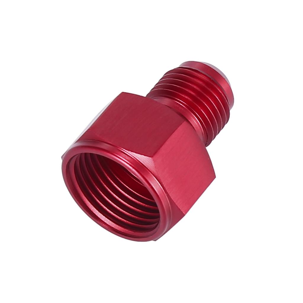 X AUTOHAUX Cooler Fitting Adapter Fitting Automotive Hose End Connector Aluminum Alloy AN8 Female To AN6 Male Red