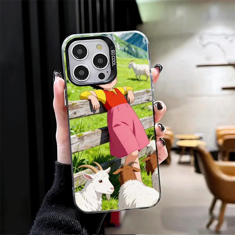 Heidi Cartoon Cute Shockproof Phone Case for iPhone 17 Air 16 16E 15 Pro Max 14 Plus 13 Mini 12 Back Cover Anti Fall Fundas
