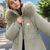 GMXIA Women's Vintage Casual Solid Color Print Autumn Winter Long Sleeve Hooded Jackets & Coats