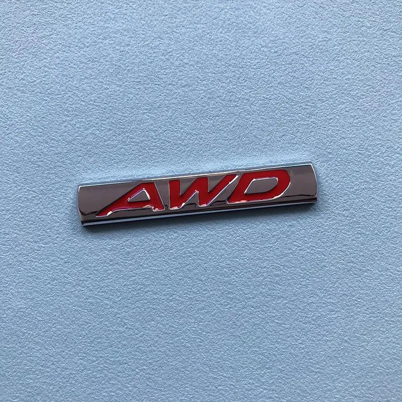 3D kovové logo 2.0 2.5 AWD Písmena Znak na kufr auta Odznak Samolepka 2.5 AWD Samolepka Příslušenství