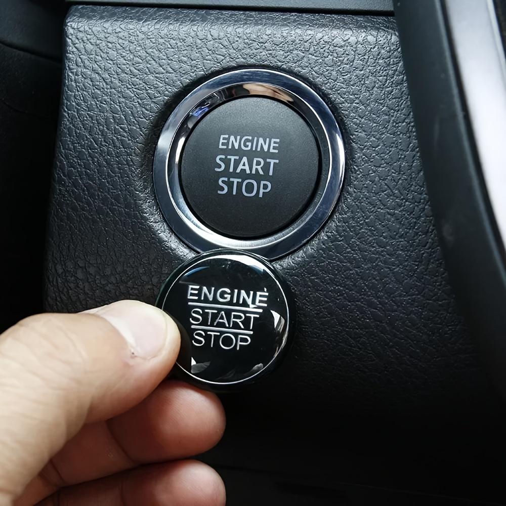Premium Aluminum Alloy Engine Button Cover Ring Trim for Toyota Corolla, , , , GT86 & CHR - Sleek Interior Upgrade