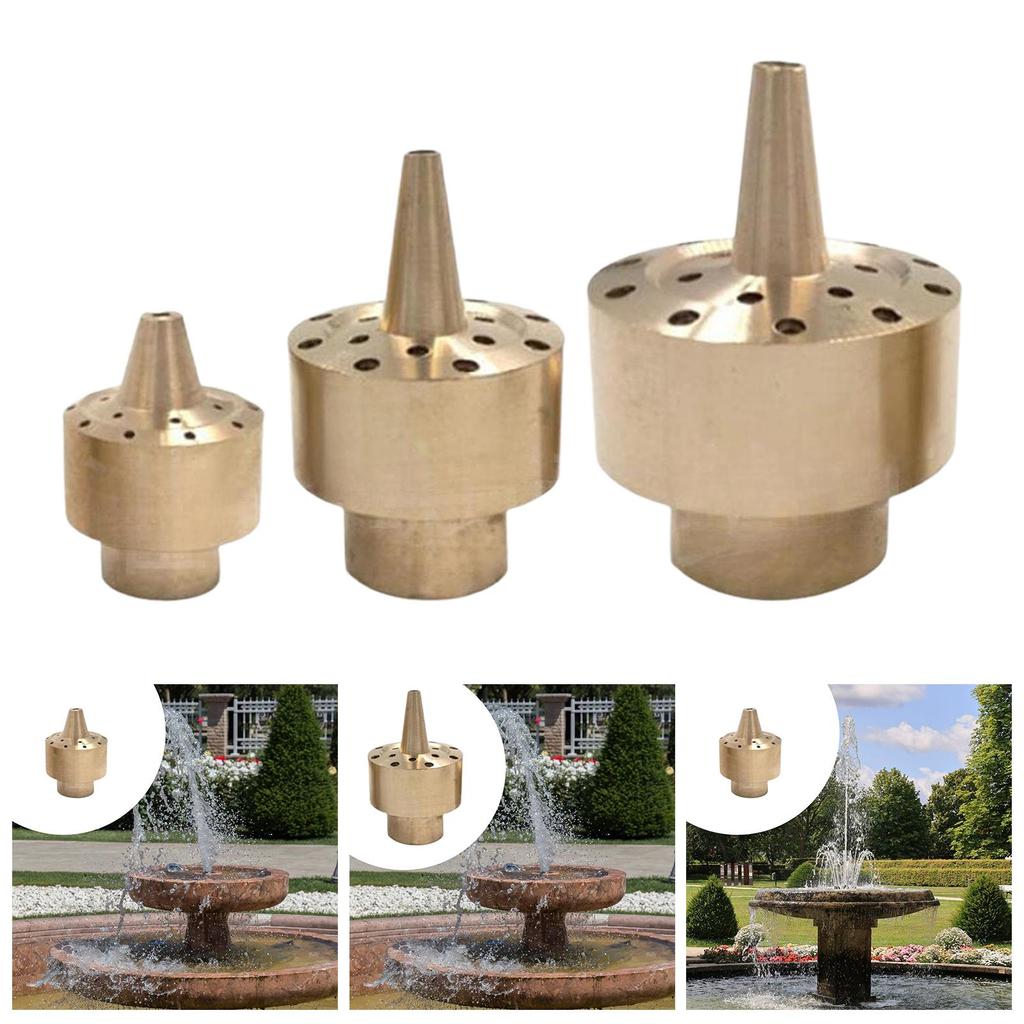 Brass Fountain Nozzle Rust Resistance Easy Installation Universal Fit Sprinkler
