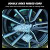 SEAMETAL Car Wheel Wash Towel Brush Car Double-sided Long Belt Cleaning Towel Microfiber Coral Plush Wheel Pull Belt Hub Detail Towel