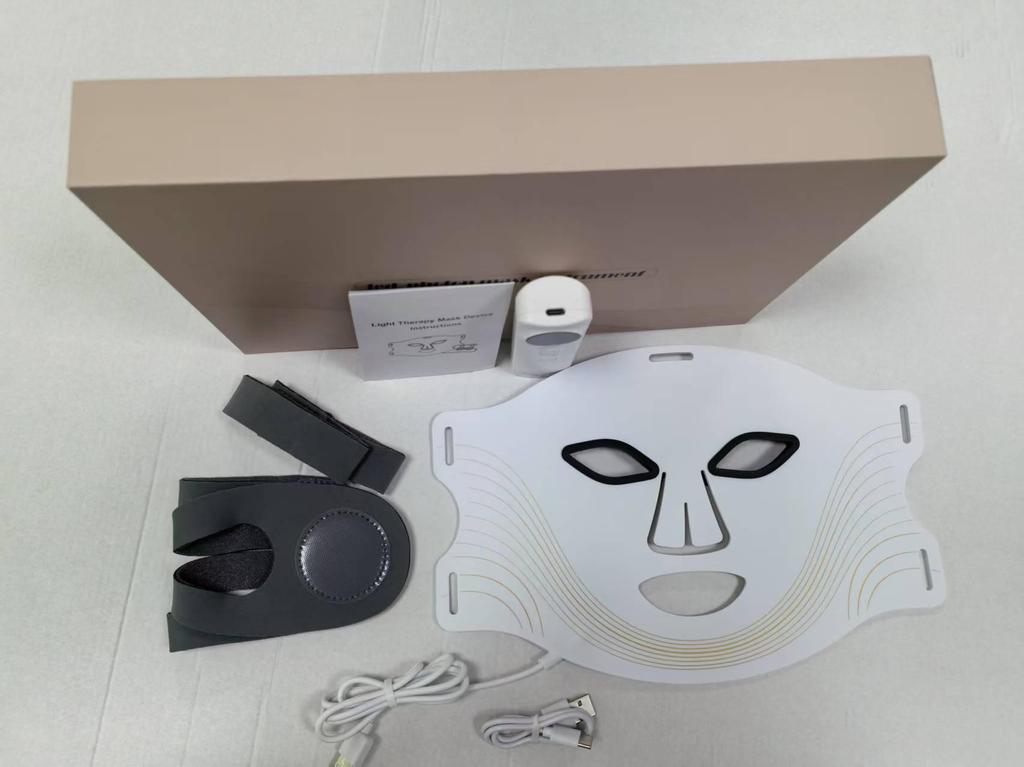 LED Photon Rejuvenation Gesichts- & Halsmaske mit Infrarotlichttherapie