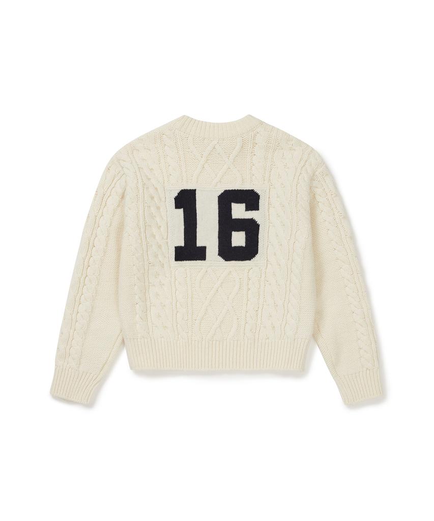 CLOVE [24Fw Clove] Cable Knit Sweater (Ivory)