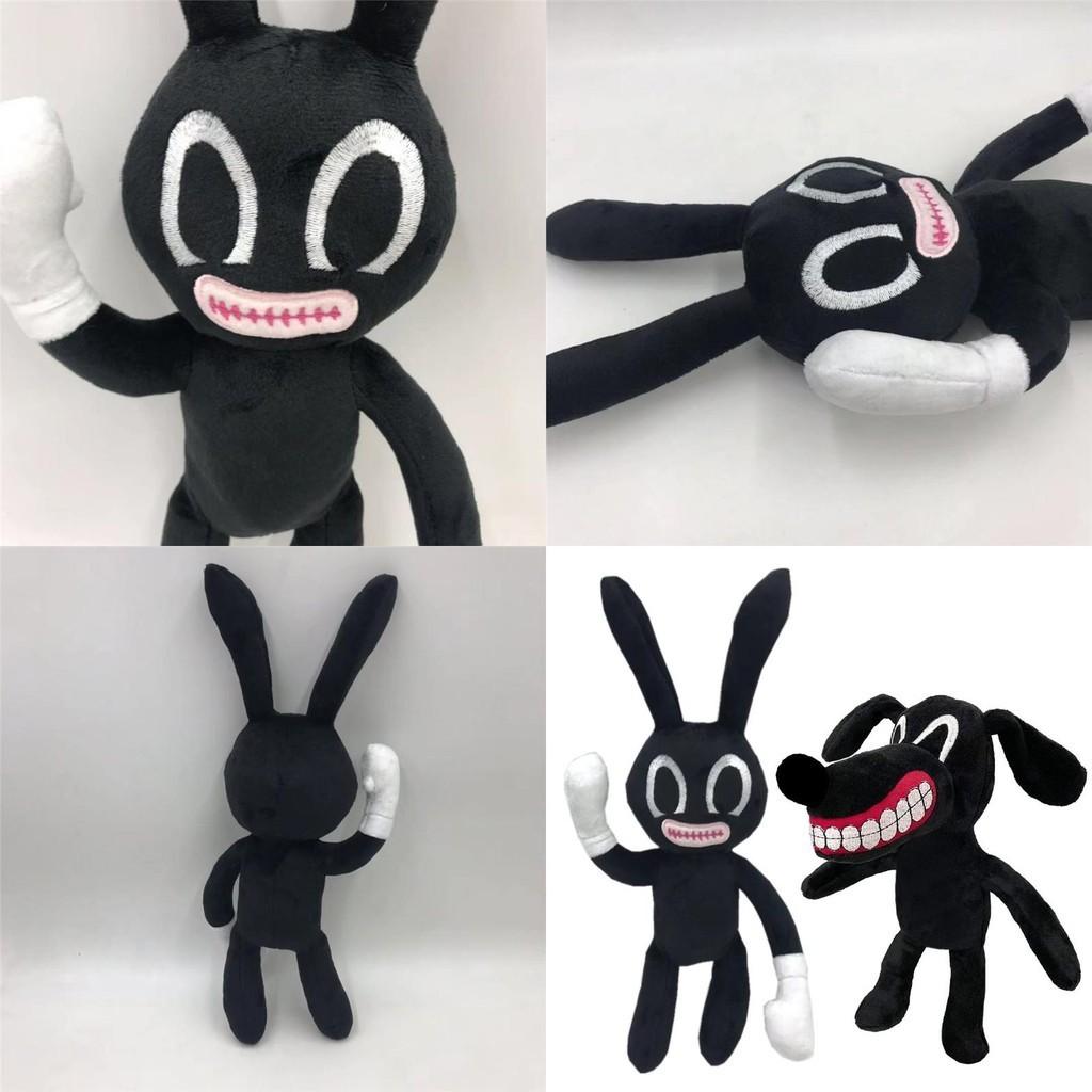 Adorable And Spooky Siren Head Horror Black Bunny Plush Stuffed Doll For Kids
