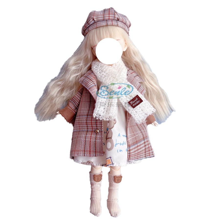 Dress Jk Uniform Clothes for 30 Cm 1/6 Bjd Doll DIY Dress Up Clothing Dolls Skirt Fashion Casual Suit Socks Toy Acssories