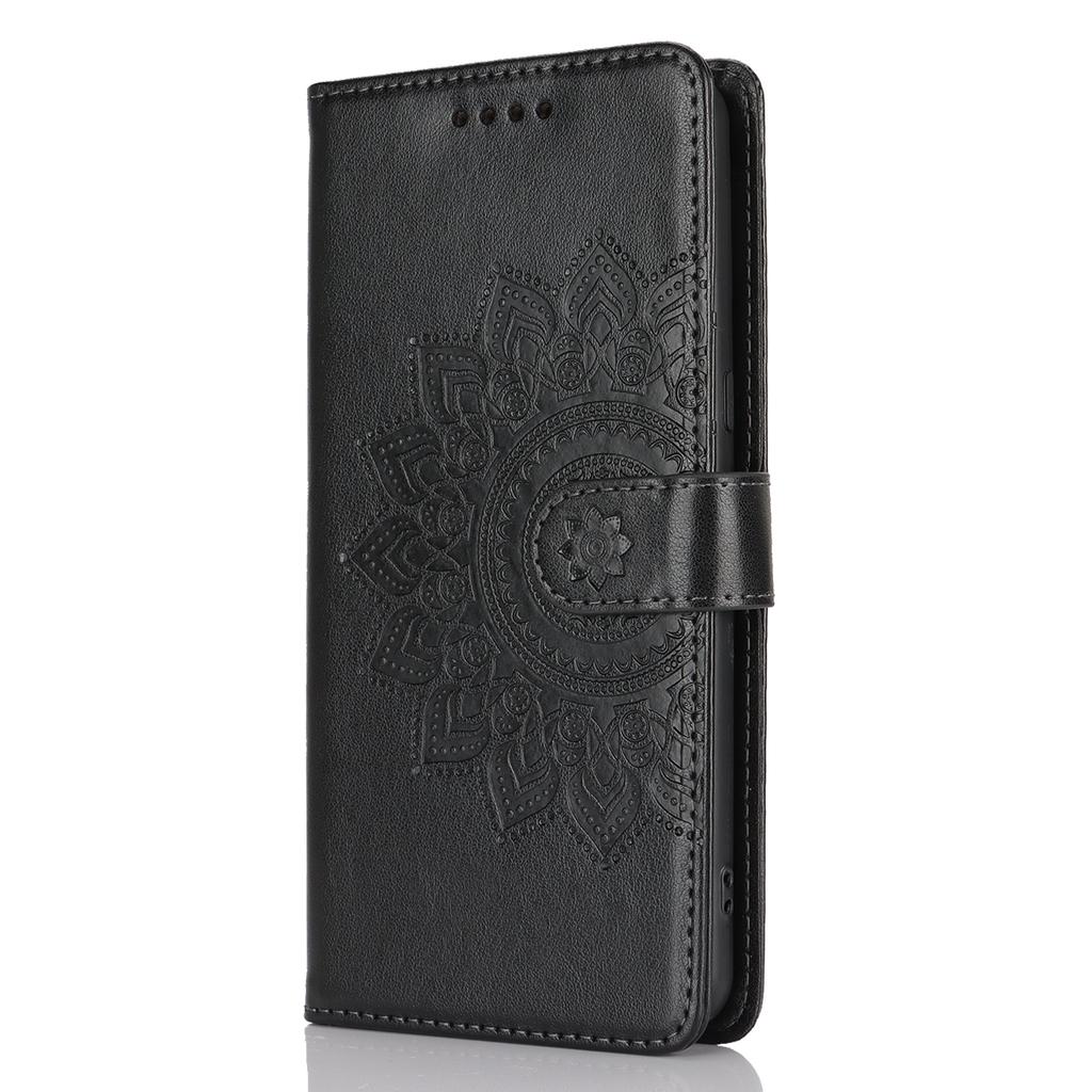 For Google Pixel 8 Case Textured Leather Wallet Phone Cover with Strap