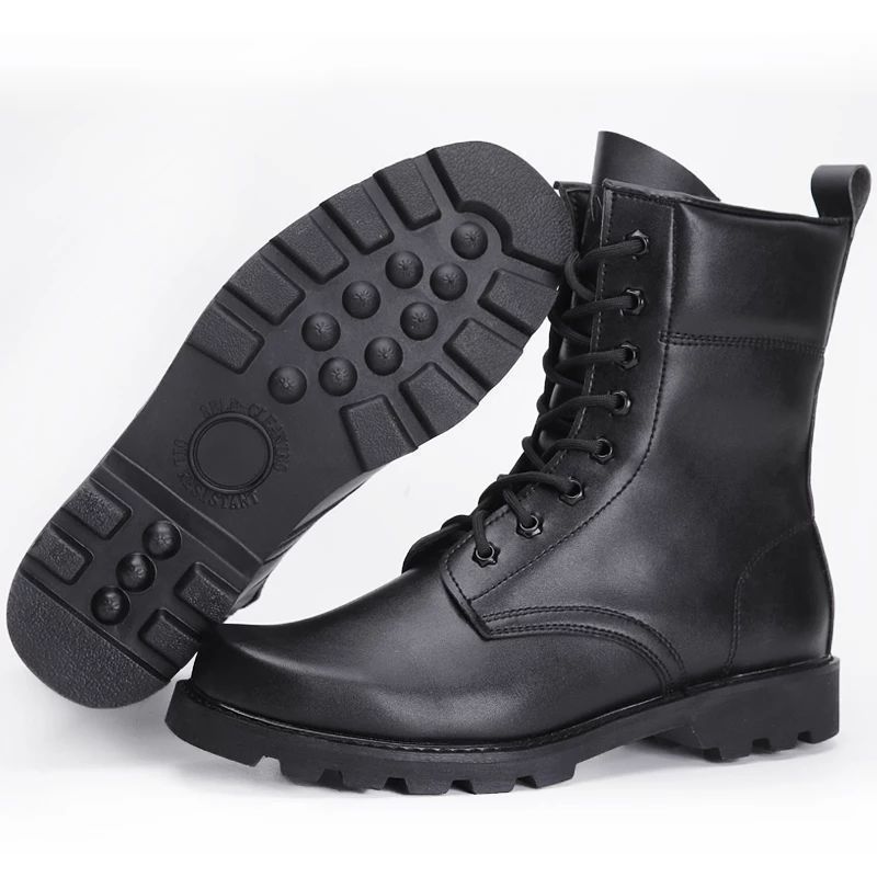 Botas de Segurança Masculinas Botas de Couro de Cano Alto Bota de Segurança para Trabalho com Biqueira de Aço Botas Quentes de Pelúcia para o Inverno para Homens Zapatos Seguridad Hombre