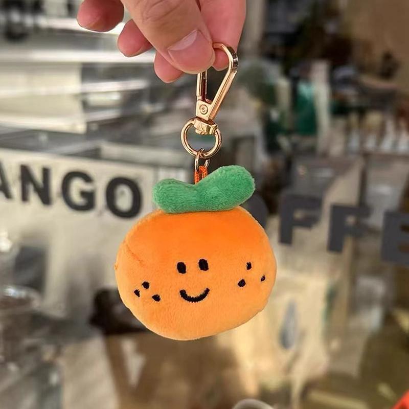 

Гороховый глаз оранжевый плюшевый брелок мультфильм фрукты кукла кулон автомобильный брелок рюкзак сумка Декор детский подарок