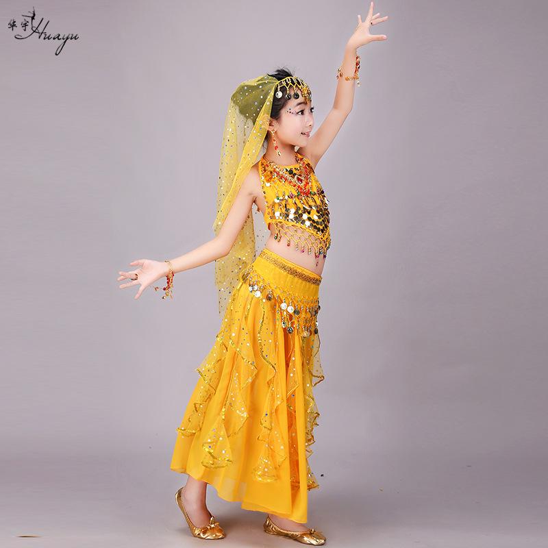 

Kindergarten Belly Dance Costume Set - Children s Indian Dance & Role-Playing Outfit 2-piece set