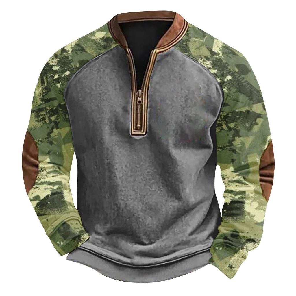 Herren Winter Sweatshirt mit Schnallenmuster