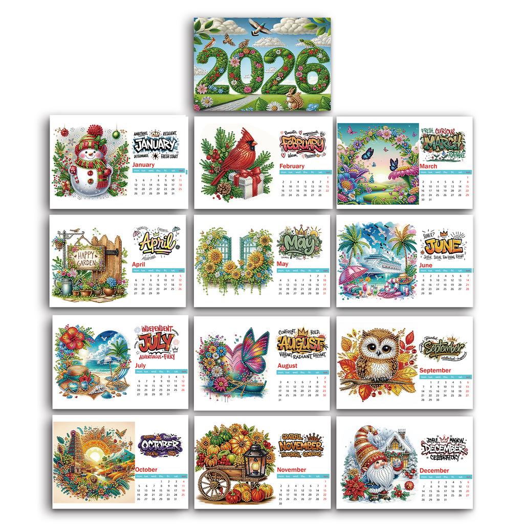 Calendar , Music Posters Album Cover Poster Calendar Canvas Wall Art Calendar