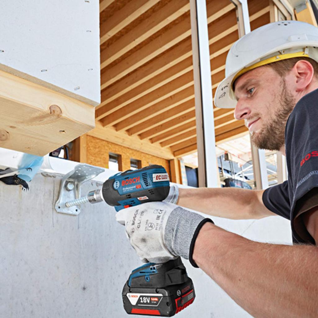 Bosch Professional 18V Cordless Impact Wrench X Carrying Case (6.0Ah 2, Charger, Included) GDS18V-300