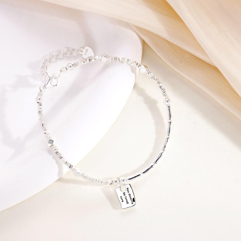 Square Brand Letter Bamboo Joint Irregular Bracelet Women's Fashion High-end Design Bracelet Gift Women