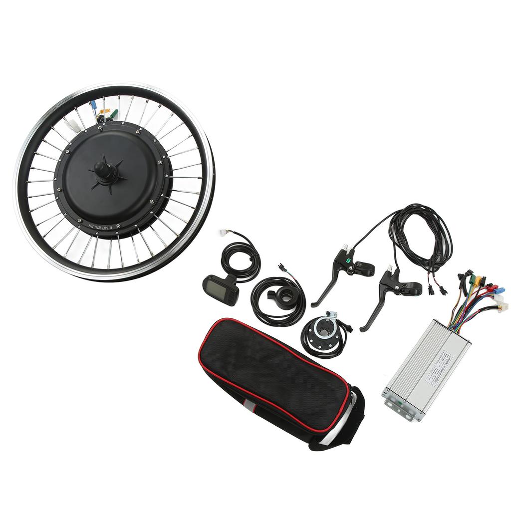 48V 1000W Electric Bike Kit Front Wheel Motor Controller Thumb Throttle Brake Panel LCD5 Display for Mountain Bike