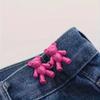 2Pcs Women Tighten Waist Button Metal Pins Clothing Accessories Adjustable Waist Clip Detachable Metal Bear Button for Skirt Pan