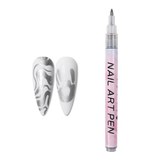 12 Colors Nail Art Pen Set Gel Painting Liner Pen Waterproof Quick Dry DIY Nail Marker Graffiti Dot Gel Pencil for Home Salon