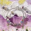 Copper Colorful Flowers Four-Leaf Clover Butterfly Charm Beads Suitable Fit Original Bracelet Exquisite Diy Jewelry