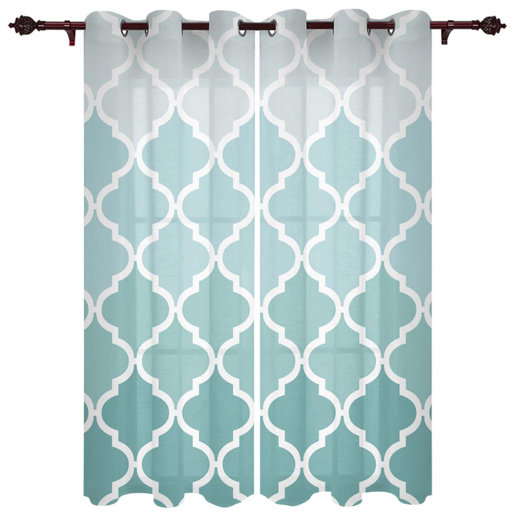 

Французские шторы на окна розовые серые градиентные поп-шторы для гостиной, столовой, детской спальни, современные роскошные шторы для домашнего декора 100W130H(CM)40x51in&Grommet Top