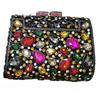 Large Blue Stone Evening Bag Rhinestone Clutch Purse Women Luxury Wedding Purse Bridal Party Formal Crystal Handbags Diamond