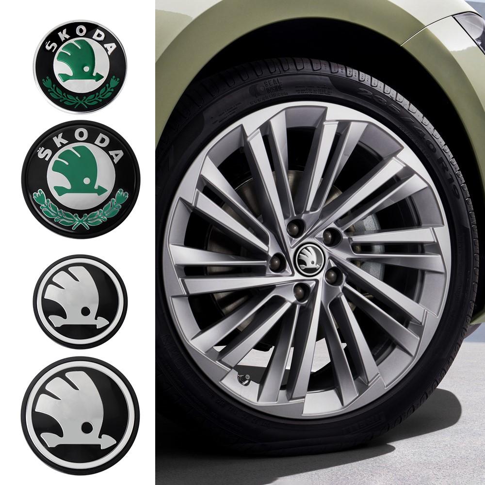 4 Piezas 55MM 65MM Tapas Centrales de Rueda de Coche Cubierta de Buje de Llantas Para Skoda Rapid Fabia Octavia Yeti Superb S VRS Scala VII Kodiaq Karop Kamiq