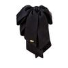 Korean Black Bow Hair Clip for Women - 2025 High-End Ponytail Hairpin, Small Claw Half-Up Clip