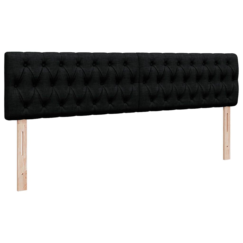 Ottoman Bed with Mattress Black 160x200 Cm Fabric
