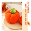 Plush Pumpkin Pillow 3D Simulated Pumpkin Sofa Cushion Soft Orange Pumpkin Home