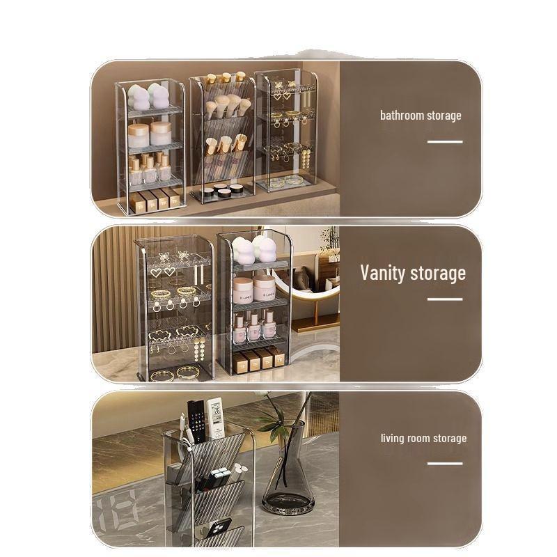 Mirror Cabinet with Interior Dividers for Bathroom Vanity and Cosmetic Storage