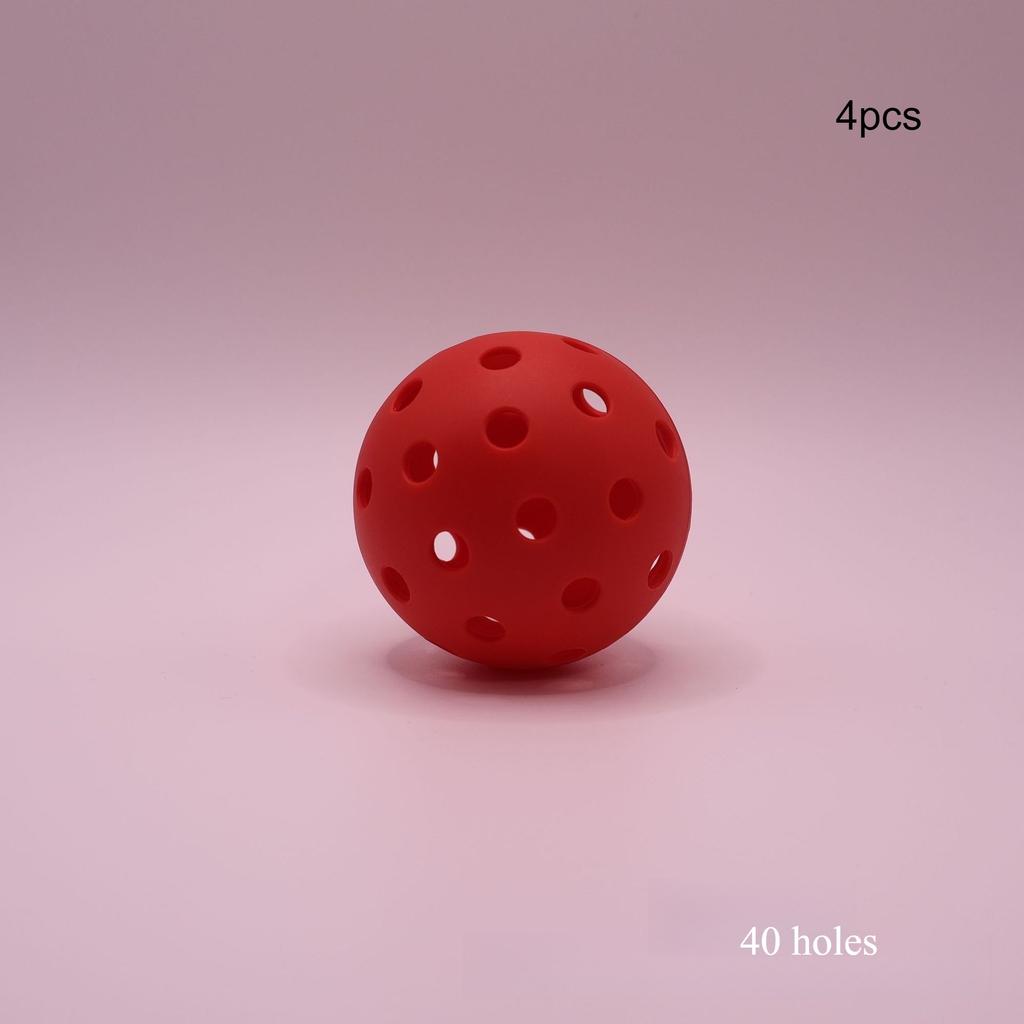 Pickleball Ball Competition Pickleball Rolling Plastic Ball Glowing Pickleball Pickle Ball with 40 Holes Racquet Sports