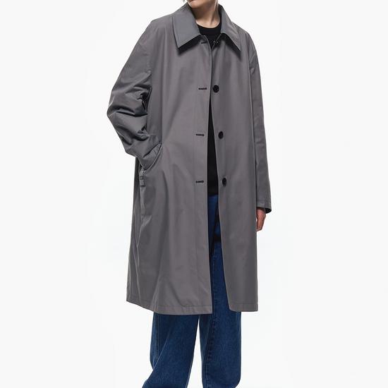 Giosongi Reversible Balmacan Trench Coat ZG2TC202BK