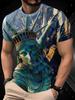 New York City Landmark Short-Sleeve T-Shirt, Trendy And Loose-Fitting, Breathable, Versatile Base Layer