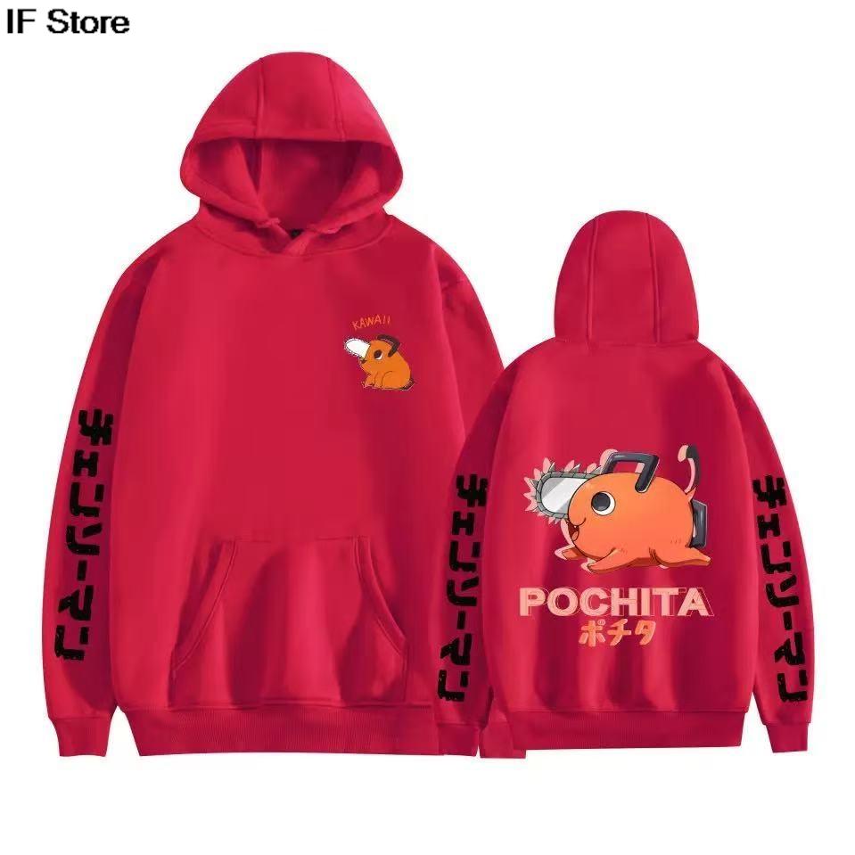 Chainsaw Man Hoodie y2k Winter Herren Sportbekleidung Harajuku Hoodie 2D Gedruckt Lockerer Mode-Hoodie