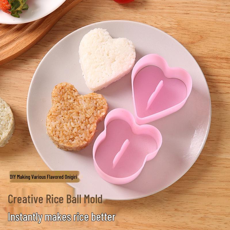 

DIY Creative Cartoon Rice Ball & Sushi Mold for Kids Pink
