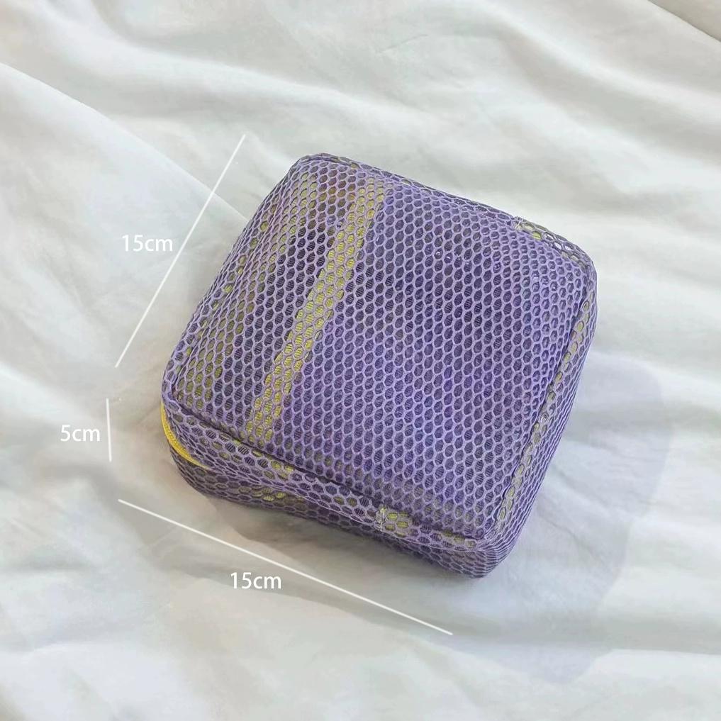 

Dopamine Color Mesh Storage Pouch Women Cosmetic Bag Korea Girls Mini Key Storage Bag Kawaii Purse For Girls Premium