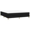 Vidaxl Bed Frame Without Mattress, Black, 180X200 Cm, Upholstered