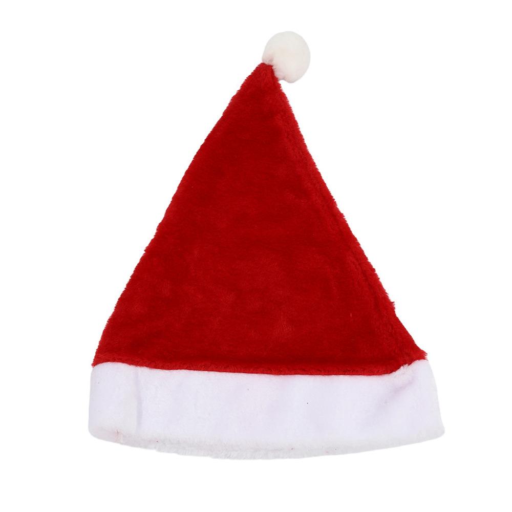 Christmas Party Decoration Supplies for Adults and Children. Universal Christmas Short-haired Plush Hats.