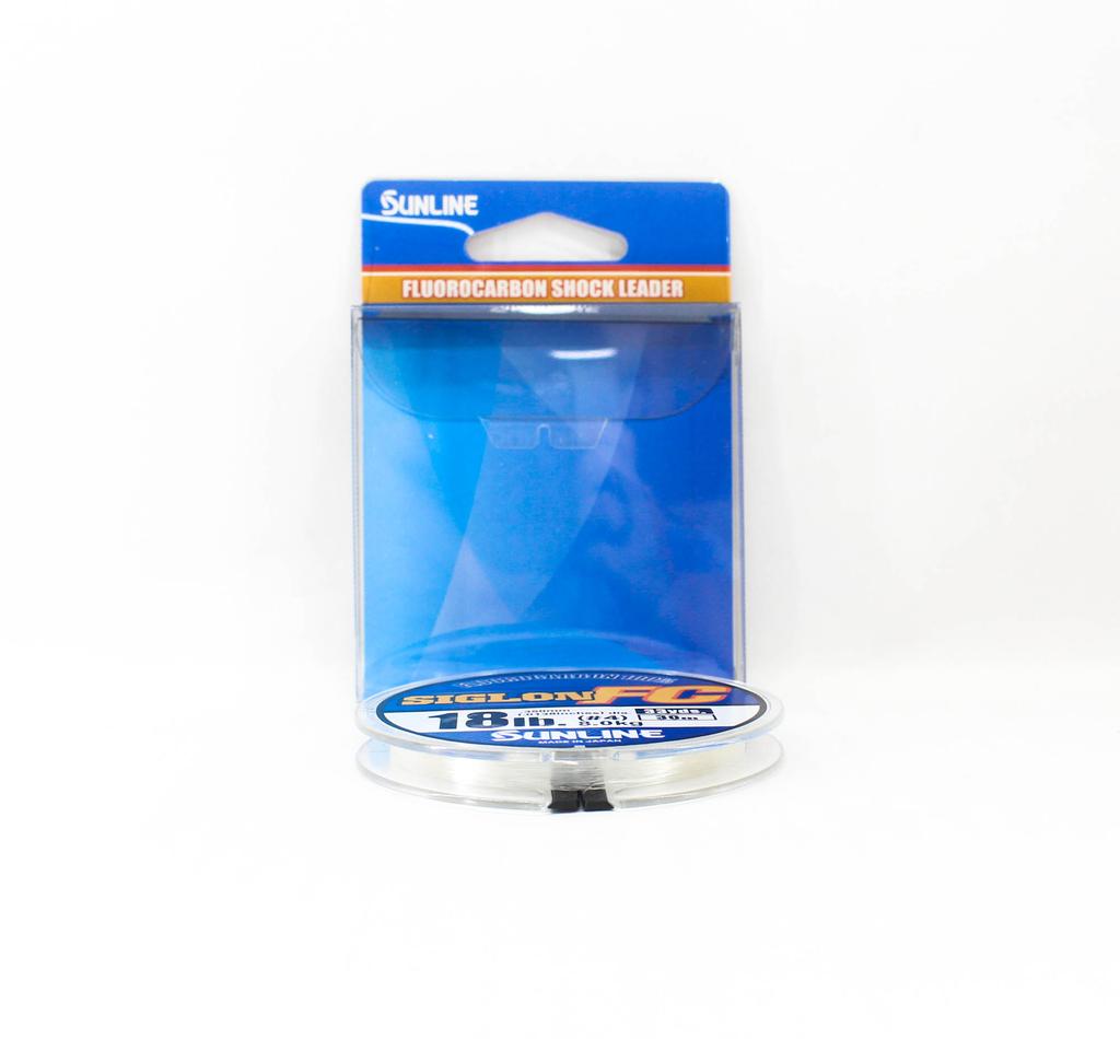 Sunline Bas de ligne fluorocarbone Siglon FC 100% 30m 18lb Diamètre 0.35mm (8227)