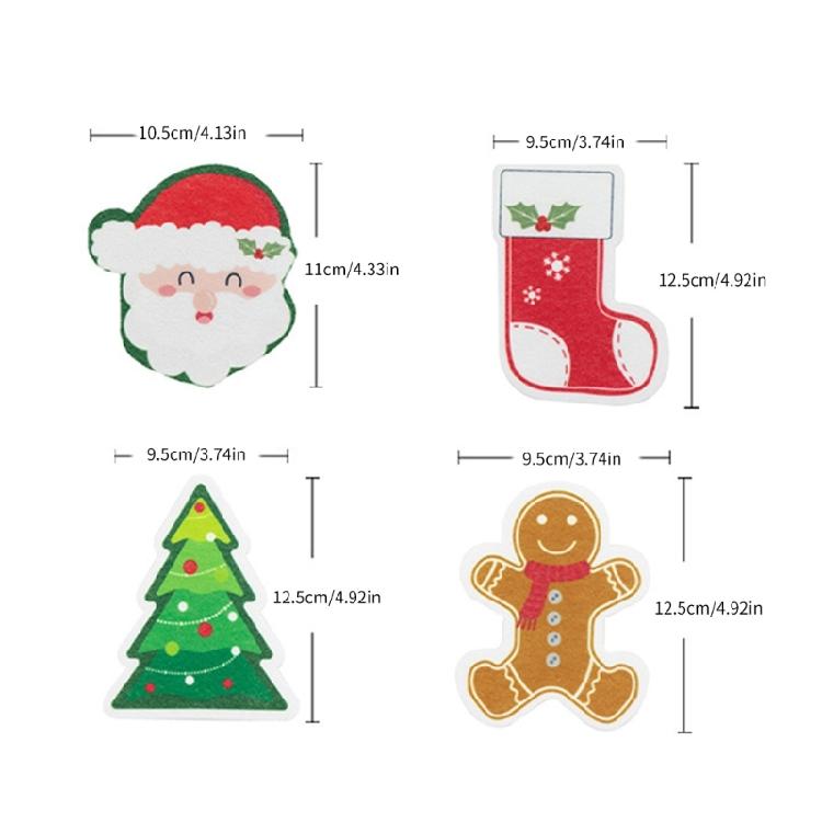 Christmas Patterned Sponges For Effective Cleaning Of Various Surfaces Dish Sponges For Efficient Kitchen Cleaning