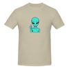 Zorgo Alien Thumbs Up Funny Space Alien Approval Sticker Slim Fit Tshirt Casual And Relaxed Solid Colors Short Sleeve