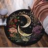 1Pc Flower crescent moon Circular Print Rug - home decoration Carpet For Living Room Bedroom Flooring Computer Chair Area Rug