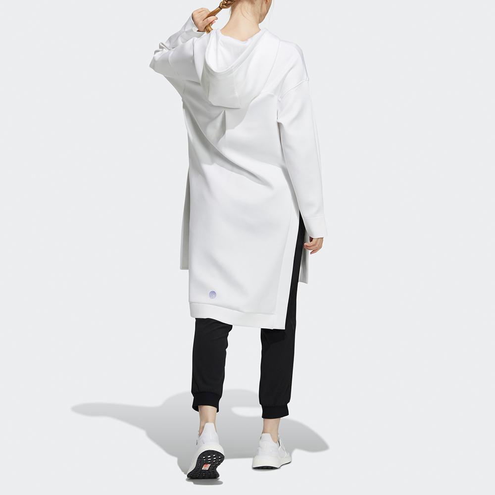 Adidas Gradient Print Long Hoodie Sweatshirt Women Sweatshirt White H09684