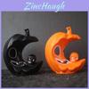 Halloween Pumpkin Moon Led Lantern With Colorful Lights For Party Decor And Gifting