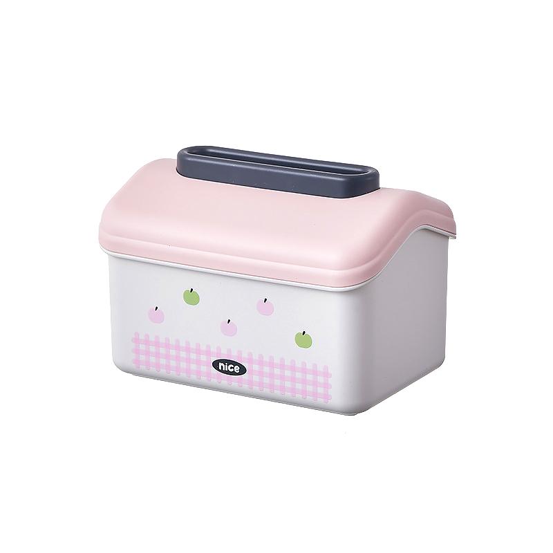 

1 шт. Пластиковая коробка для салфеток, мультяшный диспенсер для салфеток, настенный держатель для салфеток, настольное украшение, 2 стиля