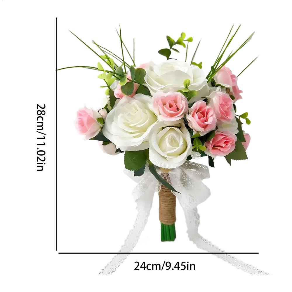 Wedding Flowers Bouquets Faux Bouquets Flowers Wedding Decorations Realistic Home Decor For Women Fall Reception Ceremony Church