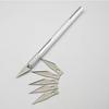 Non-Slip Metal Scalpel Knife Tools Kit Cutter Engraving Craft Knives + 5pcs Blades Mobile Phone