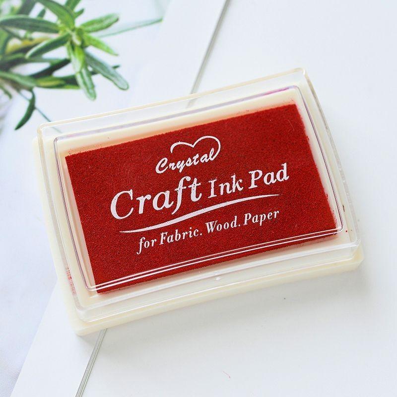 Colored Ink Pad for DIY Rubber Stamps, Children's Finger Painting, Calligraphy, and Journals